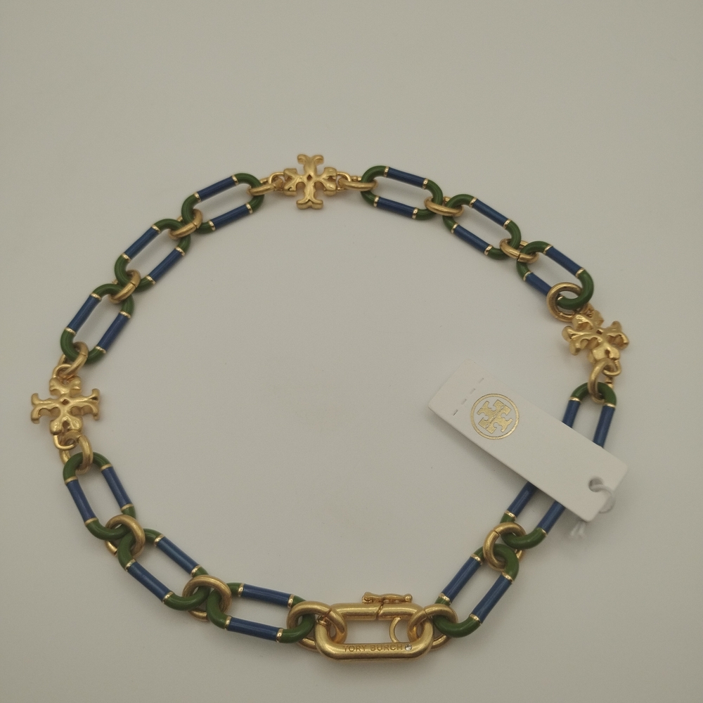 Tory Burch Roxanne Chain Short Necklace - Picture 5 of 7